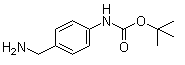 tert-Butyl N-[4-(aminomethyl)phenyl]carbamate structure